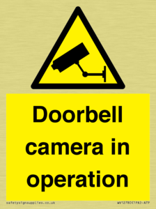 Doorbell camera in operation